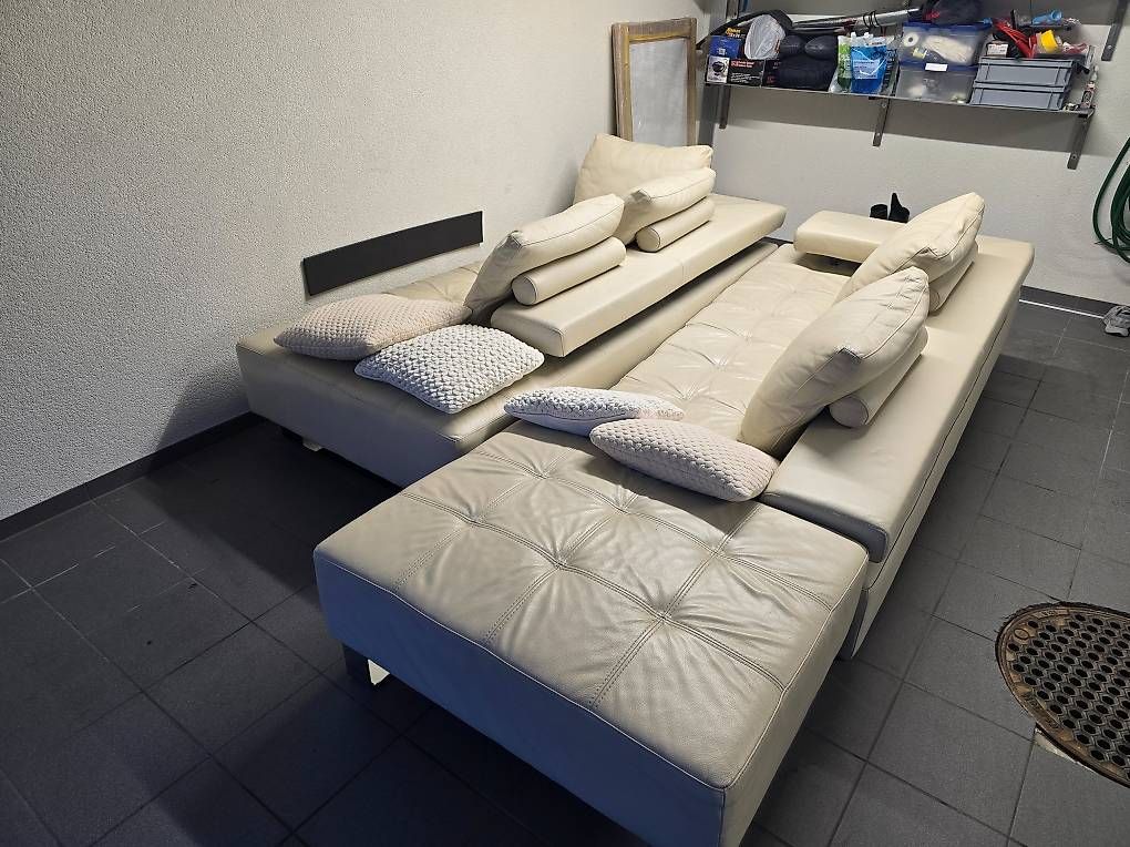 Divani: Grosse Echtleder-Ecksofa / Wohnlandschaft inkl. Hocker – Usato da Wittenbach venduto da dar_9rpl 7