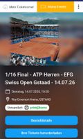 2 Tickets Tennis Swiss Open Gstaad 1/16 Final 14.07.26