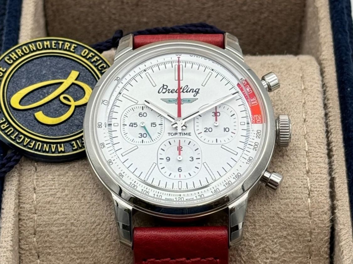 Breitling Orologi: Breitling Top Time B01 Ford Thunderbird – Nuovo e nell'imballaggio originale da Genève venduto da Harold-W