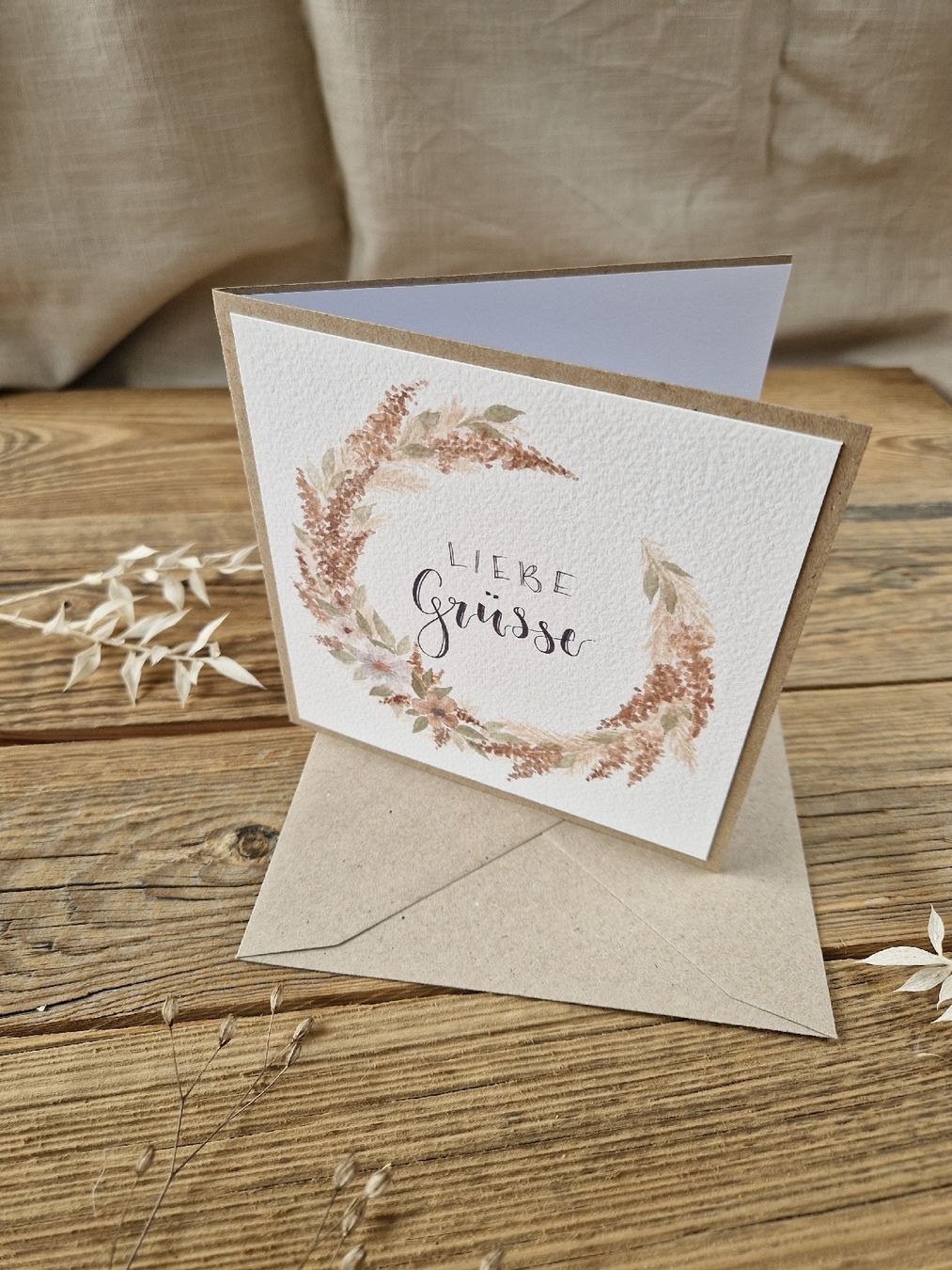 Cartes: Handgemachte Grusskarte - Liebe Grüsse – Neuf avec emballage d'origine à Grosshöchstetten par sim_t9dc 2