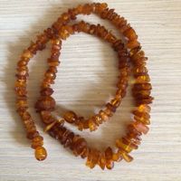 wunderschöne, natürliche Bernstein-Kette - halsnah