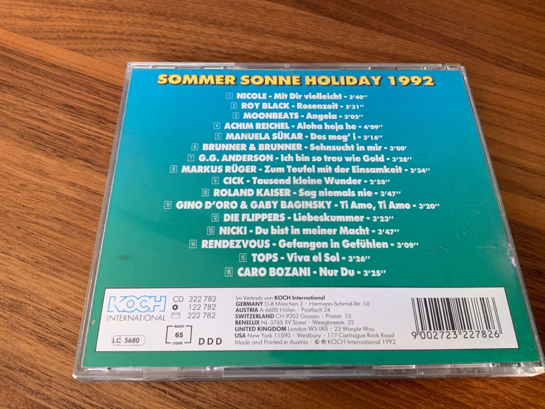 CD: Sommer Sonne Holiday 1992 – Usato da Häusernmoos venduto da BarBer_1 1
