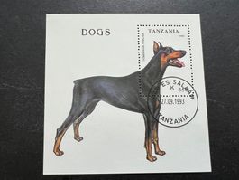 Tansania, 1992  Block gestempelt, Hund (E191)