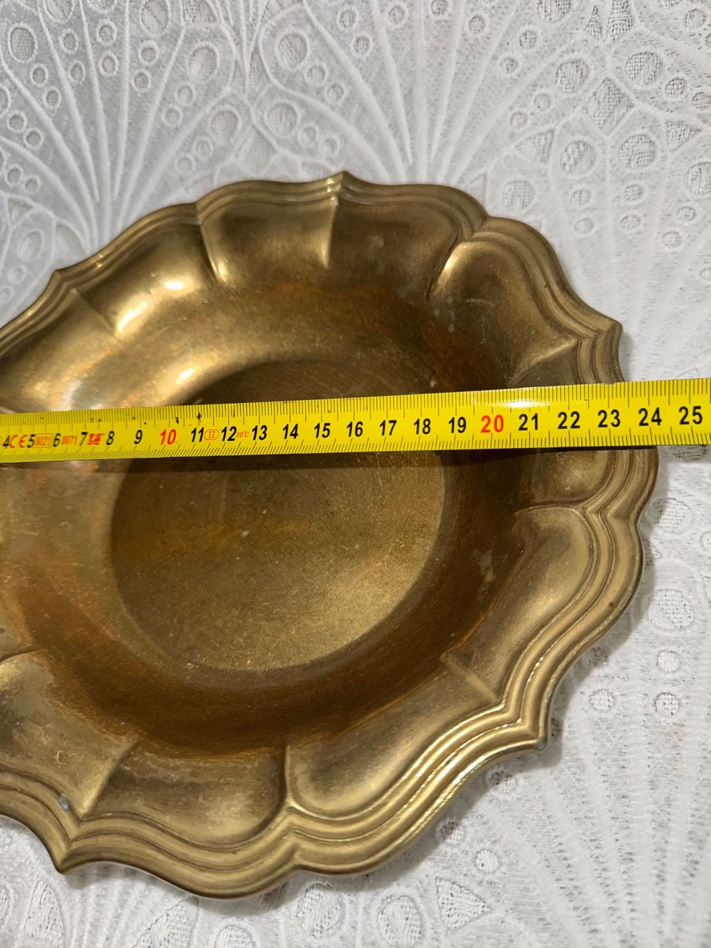 Ciotole: Alter Messingschale mit gewelltem Rand 24cm – Usato da Frenkendorf venduto da Only1 4