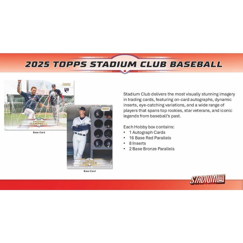 Nba Carte collezionabili: 2025 Topps Stadium Club Baseball Mega Box – Nuovo e nell'imballaggio originale da Magden venduto da CHSportscardsCol. 8