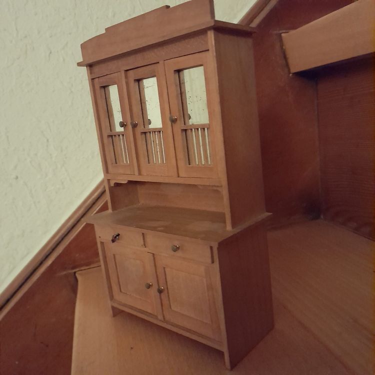 Toyvian Miniatur Schmuckkästchen Aus Holz - Antik, Mit Schublade, Puppenstubenmöbel & Deko-Accessoire
