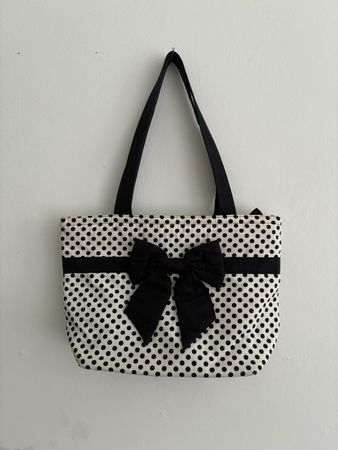 NaRaYa Handtasche, neuwertig, Polka Dots (39 x 27 cm)