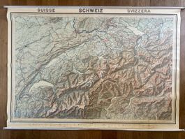 Carte de la Suisse Vintage