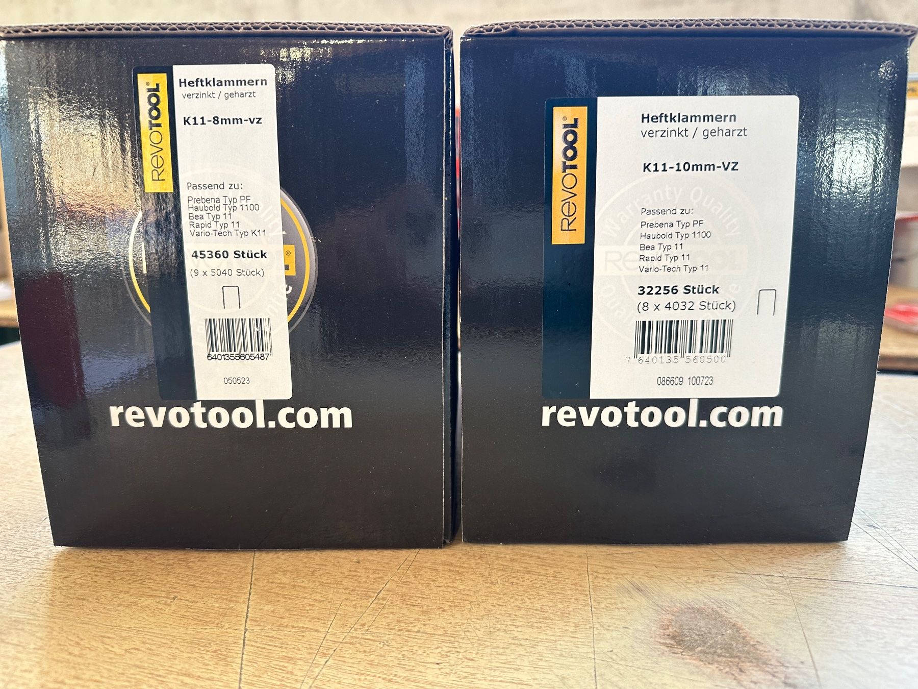 Alle Werkzeuge: Handtacker + Heftklammern 9 pack von 8mm + 8 pack von 10mm – Neu und originalverpackt aus Uetendorf von Revotool 5