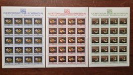 FL 1990 Serie Bogen "Maler aus Liechtenstein" postfrisch