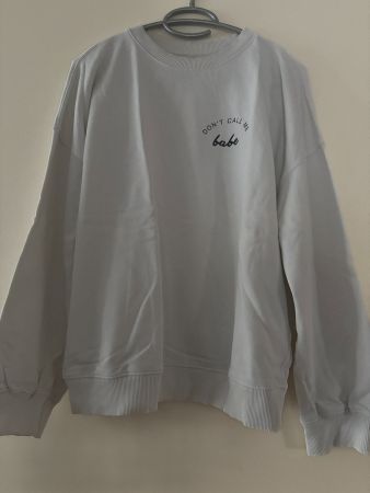Pullover mit Aufschrift "Don't call me babe"Gr.S/M  (Z)
