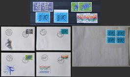 Pro Sport Marken 1986, 1989, 1992 und 1992 gestempelt