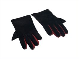 H&M Schwarze Damen Handschuhe Grösse L mit roter Stickerei