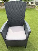 4 Stück Gartenstuhl/Terrassenstuhl anthrazit, neuwertig, Top