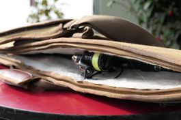 Futteral für Angelrute braun neuwertiger Zustand 130cm