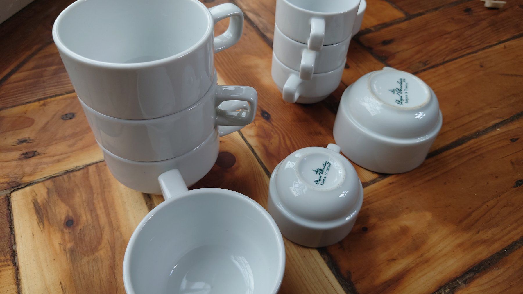 Tassen: Kaffe Espresso Tassen 2 Grössen Porzelan – Gebraucht aus Wittenbach von Aberanders 5