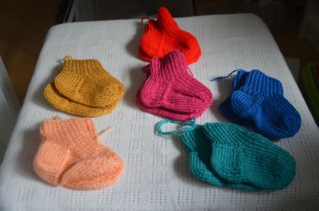 TAILLE 68/74  6 PAAR BETTSOCKEN NEU - (T)