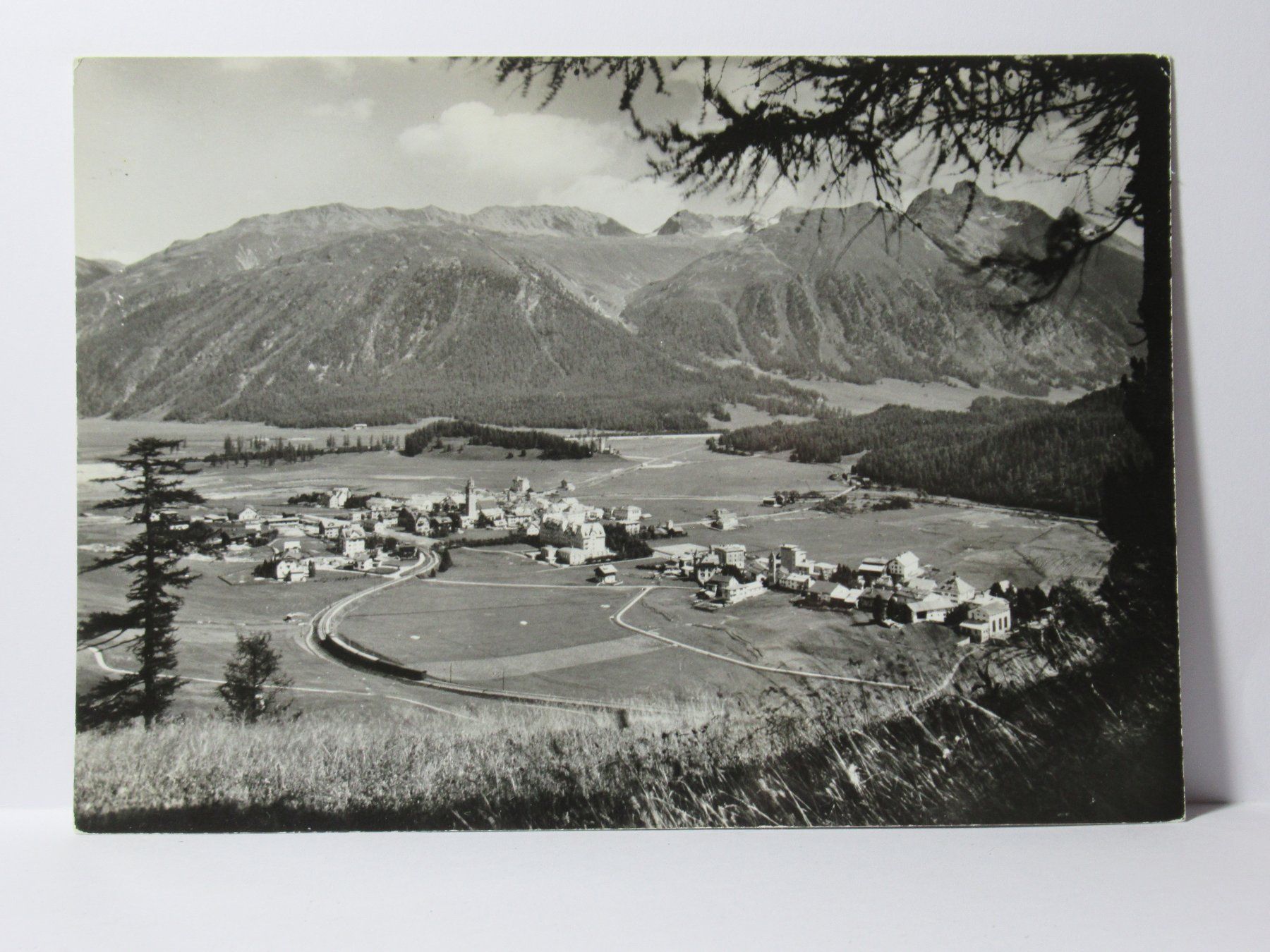 Cartoline postali: Celerina , Blick auf Muottas Muragl  1960 – Usato da Grenchen venduto da Bluemchen1900