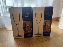 Villeroy&Bosch Champagnergläser, 2x4er Set, neu