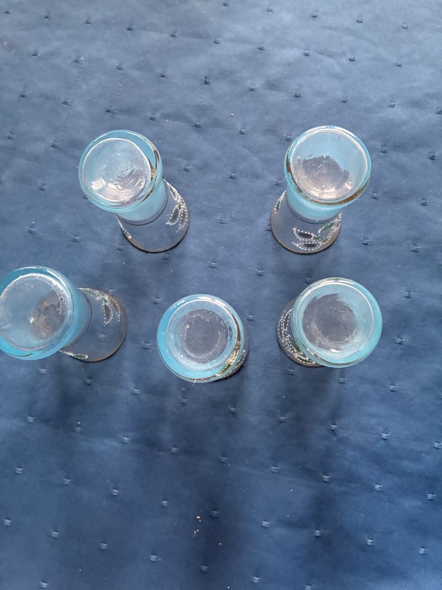Caraffe: antikes Liqueurservice, hellblau – Usato da Dornach venduto da Rosengarten 4