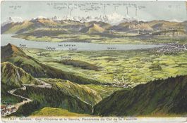 Genève. Gex, Divonne et la Savoie, Panorama du Col Faucille