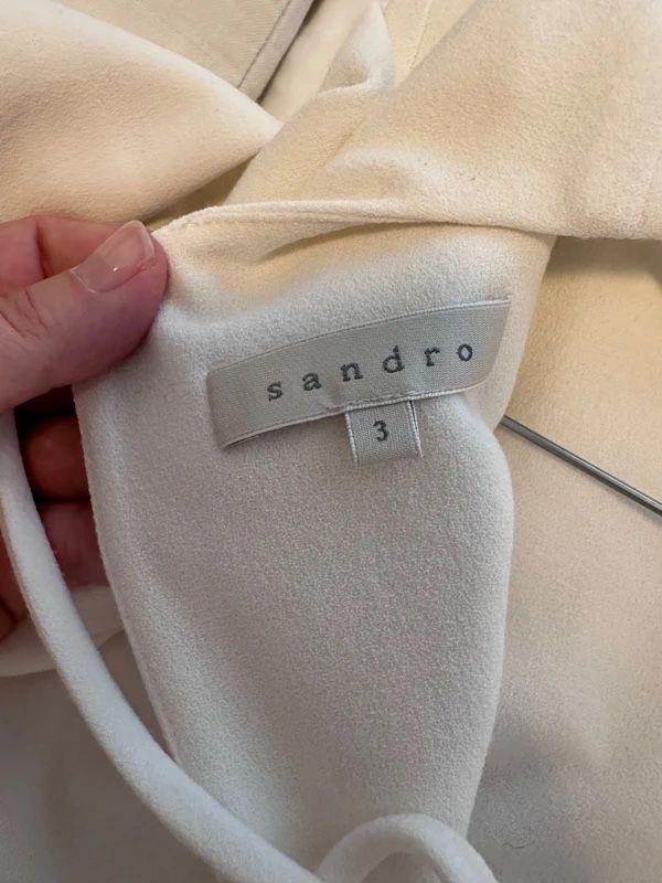 Sandro Kleider: Robe Sandro blanche crème taille 3 / 38  – Neu (gemäss Beschreibung) aus Grand-Lancy von seka-05 3