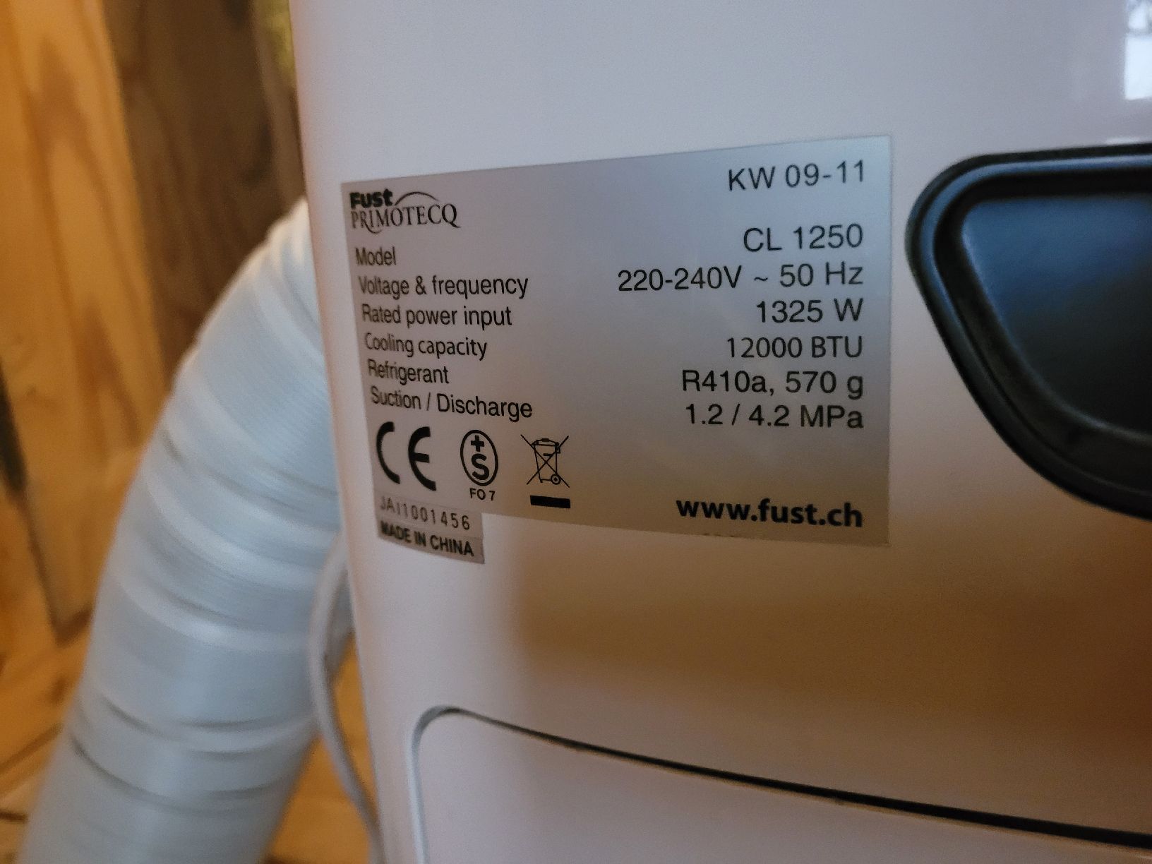 Primotecq Klimageräte: Klimanlage Primotecq – Gebraucht aus Kallnach von _blub_ 2