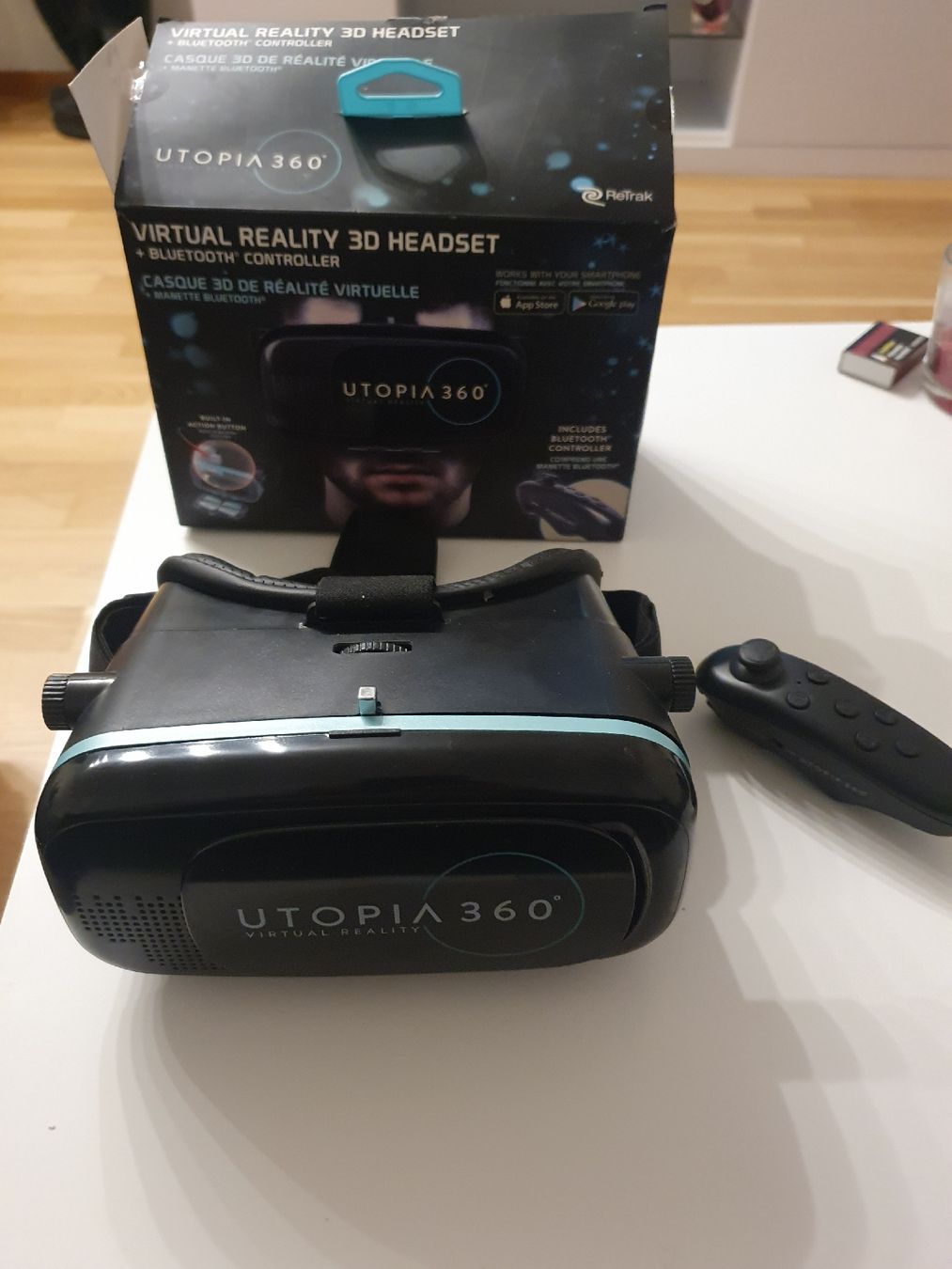 Casco VR: Utopia 360° VR-Brille mit Bluetooth Controller. – Usato da Erlinsbach venduto da conc7