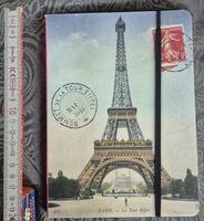 Notizbuch, Paris Eiffelturm, liniert, guter Zustand.