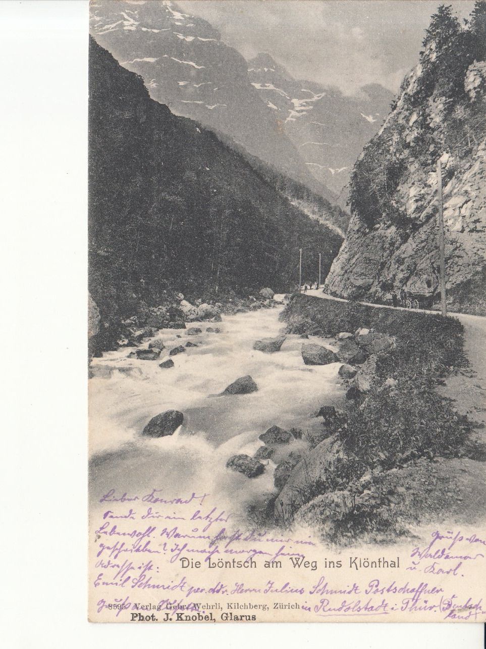 Cartoline postali: Klöntal 1903 – Usato da Bürglen TG venduto da StampGraf