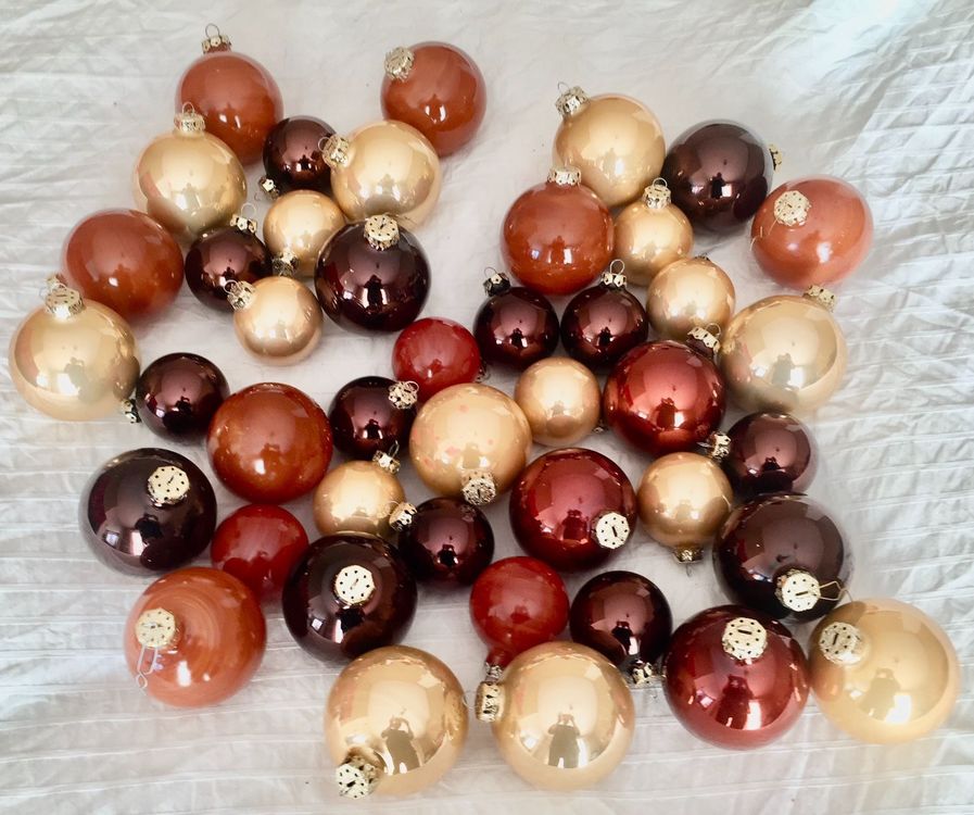 Samt Weihnachtskugeln Set - 12 Stück 8cm Baumkugeln Für Weihnachtsbaum