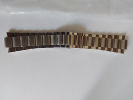 Uhrenarmband Stahl bicolor 20mm gebraucht guter Zustand