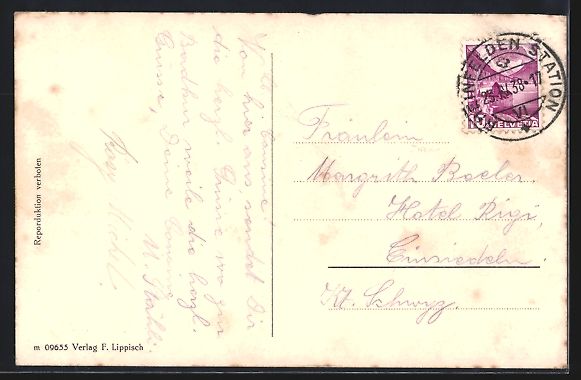Cartoline postali: AK Rheinfelden, Ansicht vom Sanatorium – Usato da Berlin venduto da bartko-reher 1