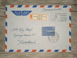 TR16 Enveloppe  + Timbre Suisse 1957
