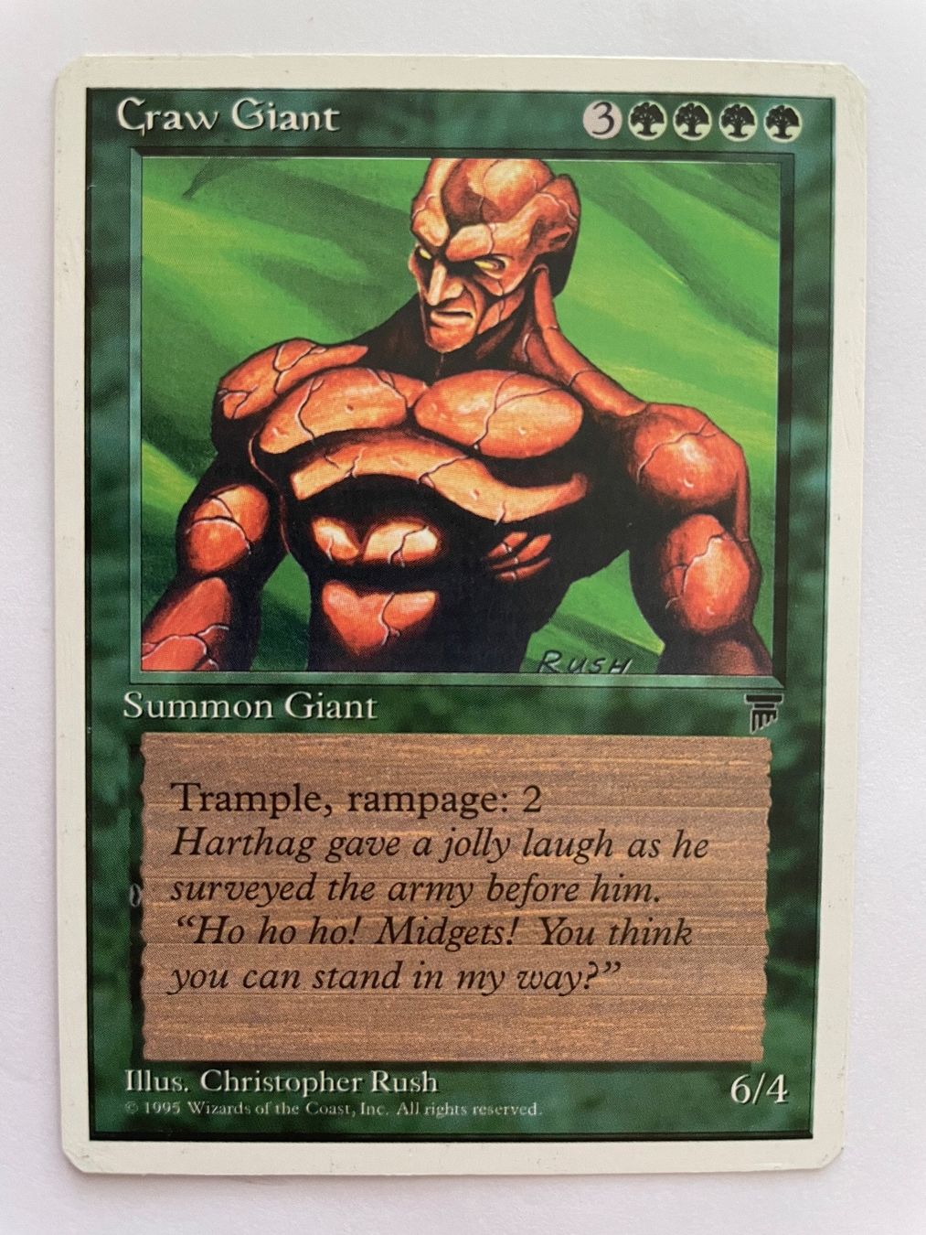 Cartoline: MTG - Craw Giant – Usato da Zürich venduto da T_H_O_M_A_S