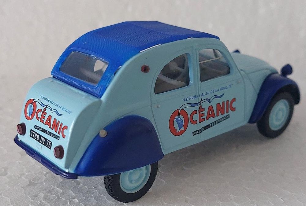 Miniature Citroën 2CV AZ Norev 1/43 - Gris Perle, état AAA (sans Boîte) - Collection France