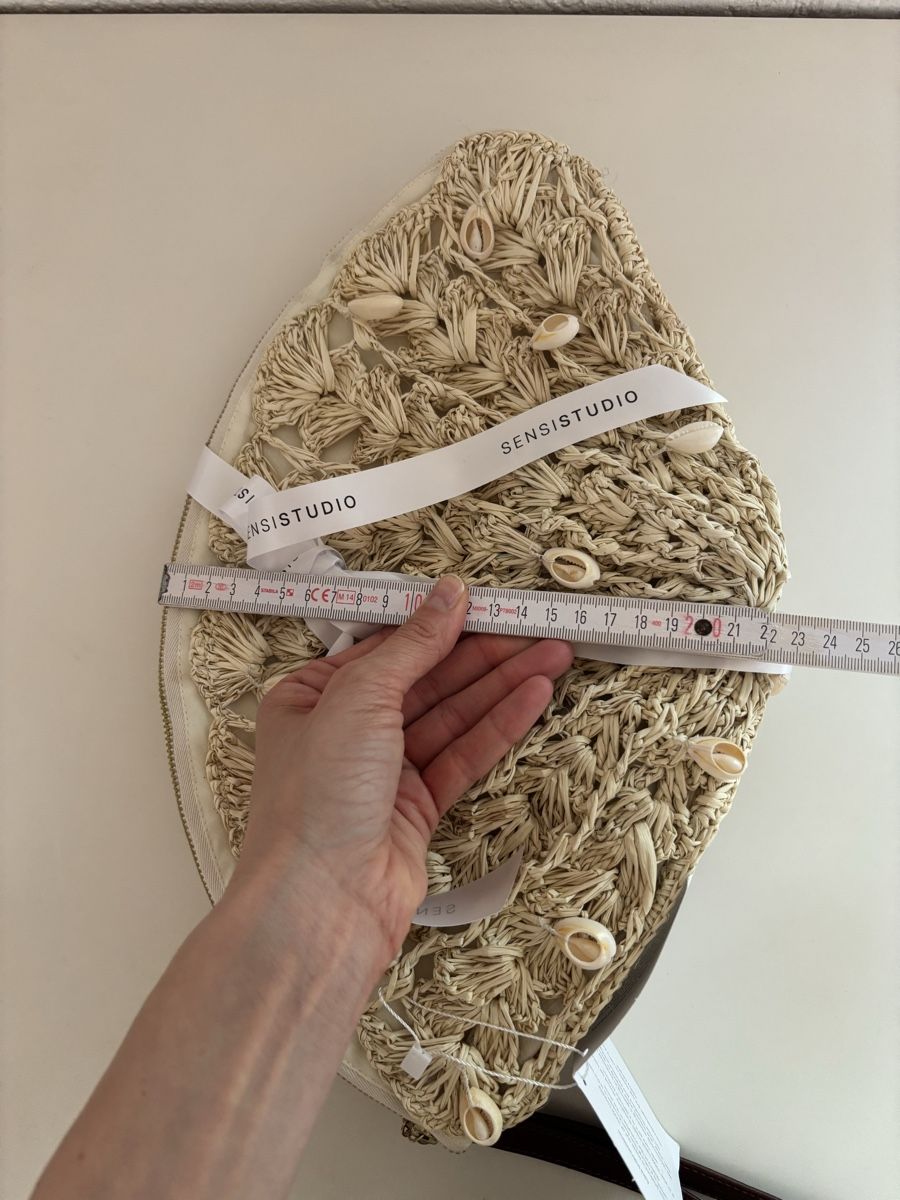 Taschen für Damen: Sensi Studio Woven Seashell Straw Clutch – Neu und originalverpackt aus Erlenbach ZH von itemstobepruchased 6