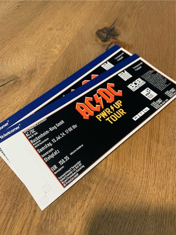 2x AC/DC Tickets Hockenheim-Ring 13.07.2024 | Kaufen auf Ricardo