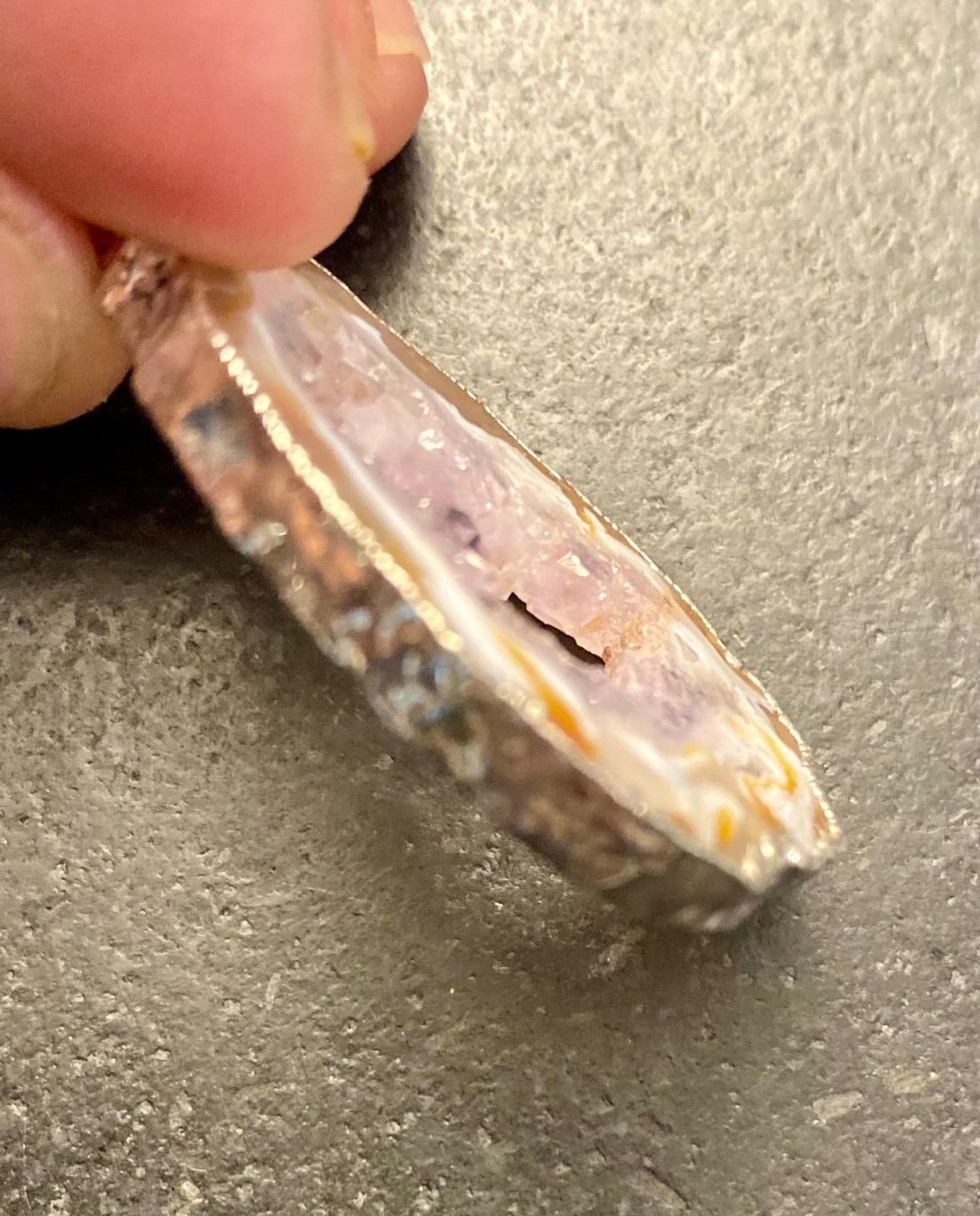 Ciondoli: Achat-Geode Druse Anhänger – Usato da Krauchthal venduto da SamsPuce 5