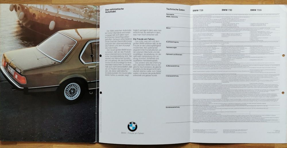 BMW Documenti: BMW 728 730 733i   1977 – Usato da huenenberg venduto da Suizofelize 9