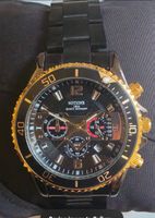 Montre homme NOTIONR quartz noir et or occasion
