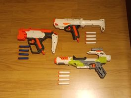 Nerf Spielzeugblaster Set 3 Stück mit Zubehör gebraucht