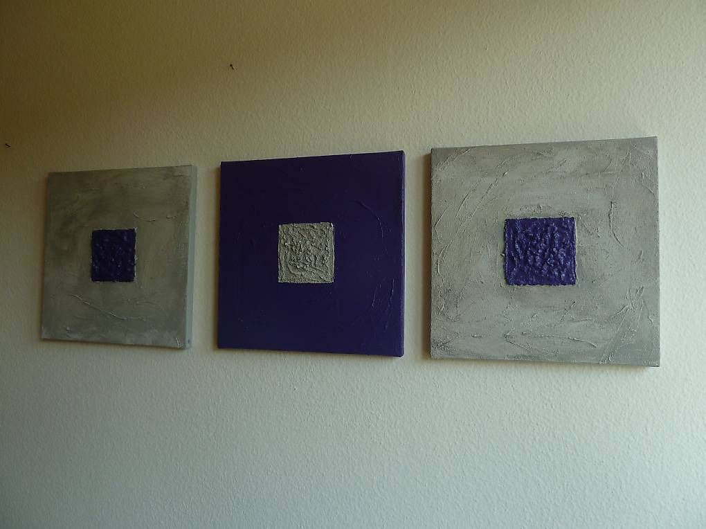 Poster & Bilder: Bilder 3er Set "Simple" (Mischtechnik) je 30x30 cm – Gebraucht aus Bassersdorf von ella98