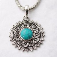 Türkis Anhänger Silber 925 Surya Sterlingsilber Howlith