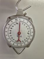 Federwaage bis 100 kg analog mit Gebrauchsspuren