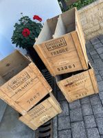 Lot de 4 caisse en bois Chocolat de Villars