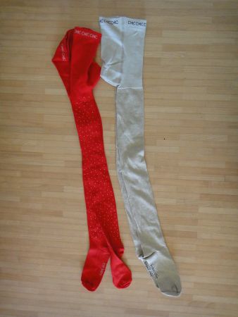 2er Set Kinder Strumpfhose, festlich, Gr. 10 Jahre, neu