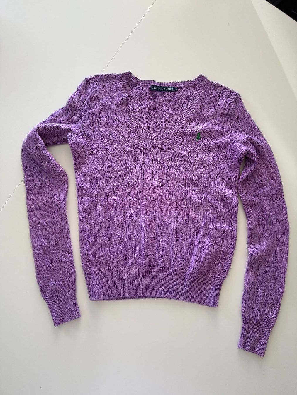Pullover & Sweatshirts: Ralph Lauren pull en V mauve clair – Gebraucht aus Gimel von fan_8tvc 1