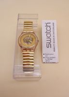 * SWATCH GOLDEN BOND (1989) * MIT ORIGINAL BOX * WIE NEU ! *