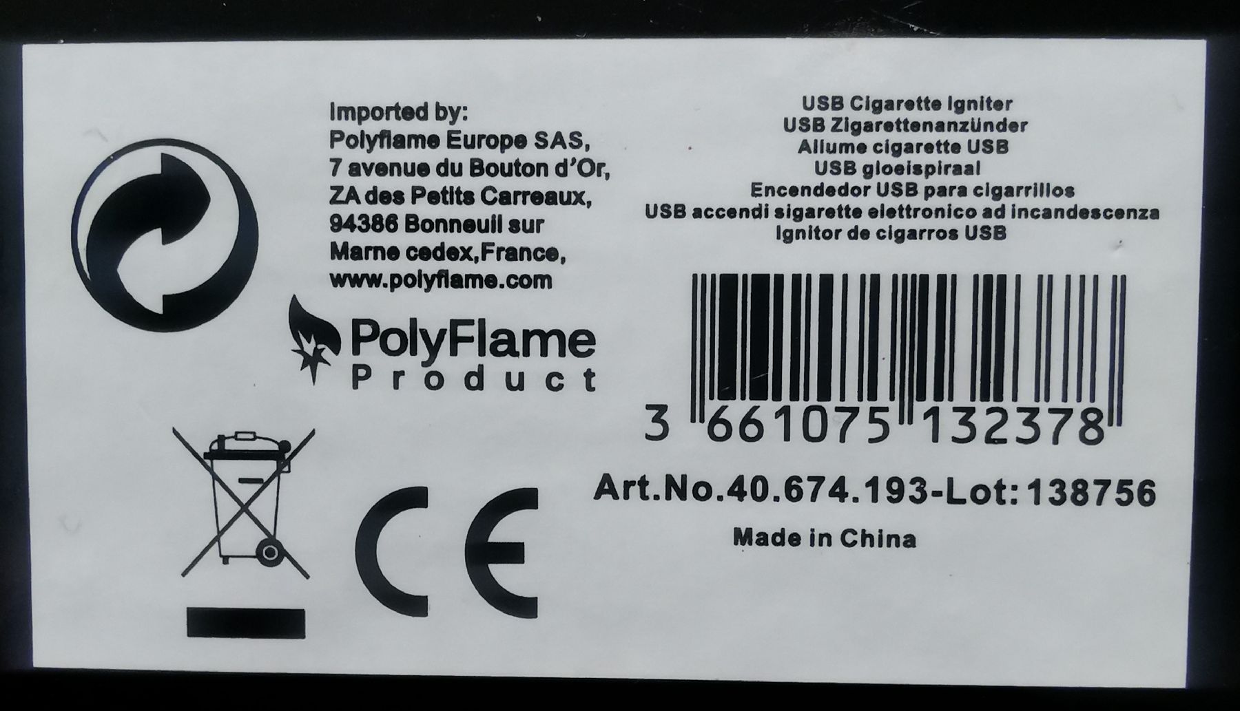 Accendini: Feuerzeug Poly Flame USB in Original-Box NEU – Nuovo e nell'imballaggio originale da Küssnacht am Rigi venduto da Gold_und_mehr 3